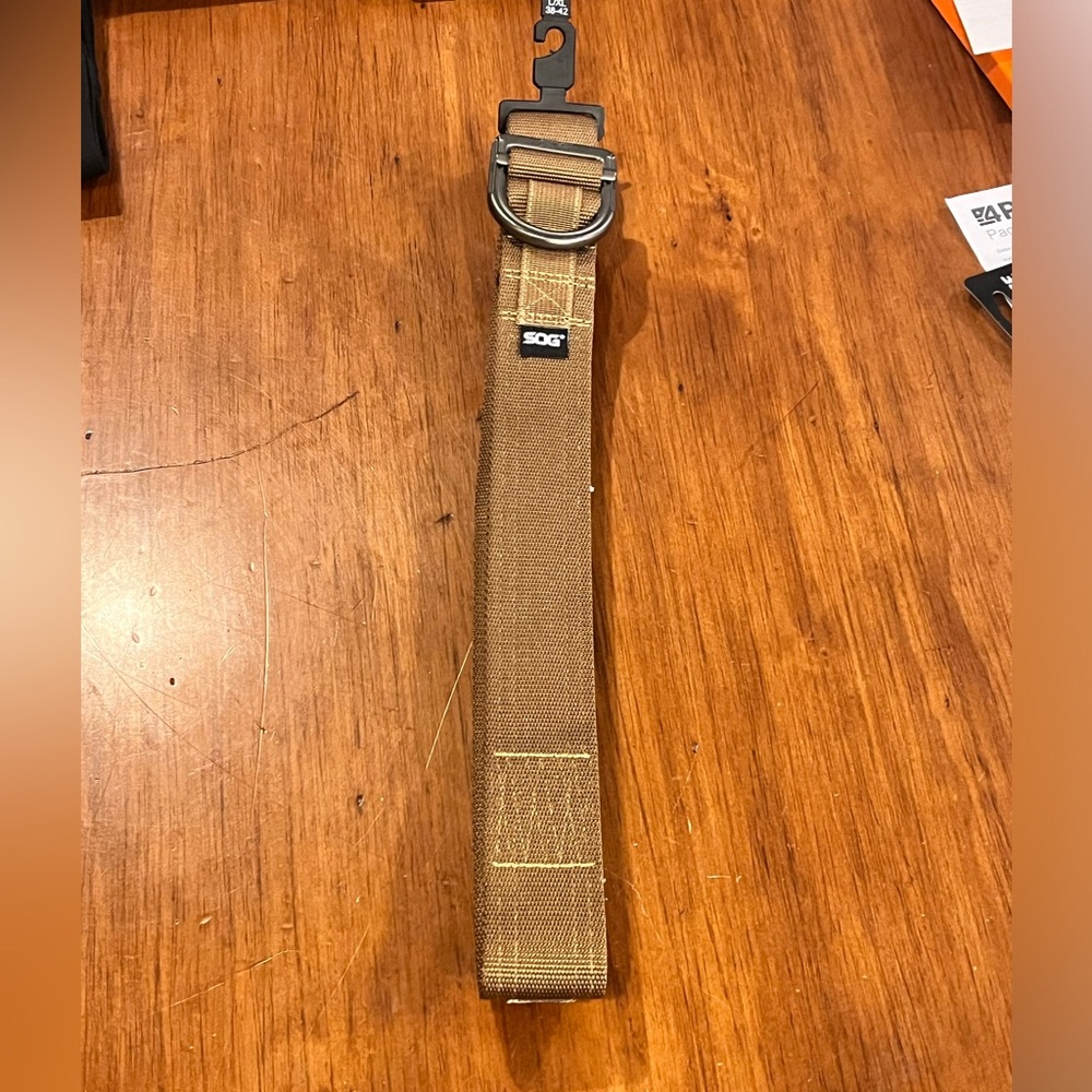 SOG Tactical Web Belt new brown Men’s Size L/XL waist 38”-42”